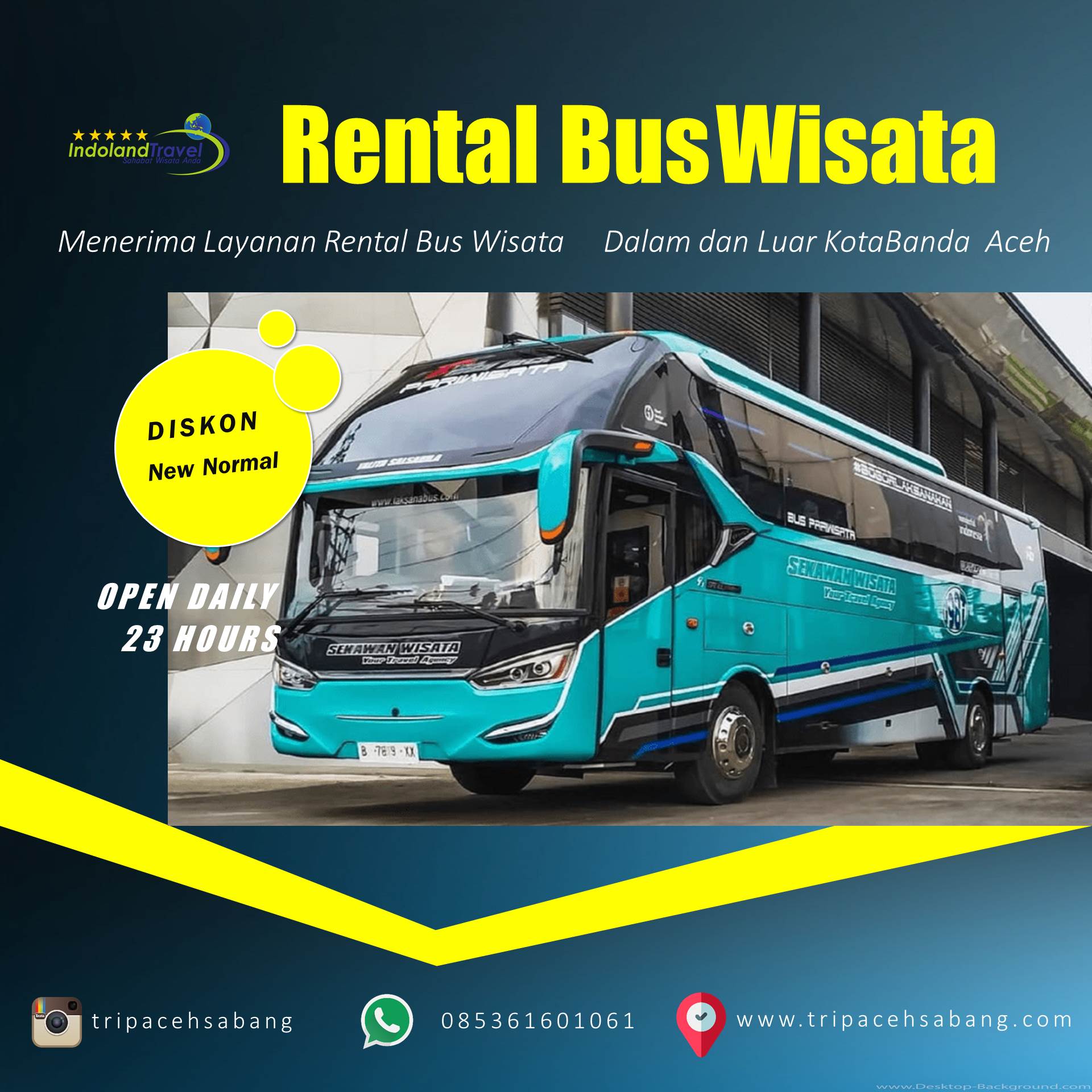 rental bus pariwisata di banda aceh